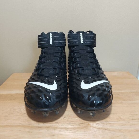 Nike Force Savage Pro 2 Football Cleats Black White AH4000-002 Men's Size 11.5 - Picture 3 of 7